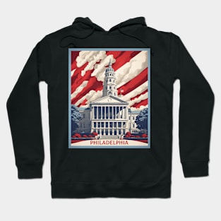 Philadelphia United States of America Tourism Vintage Poster Hoodie